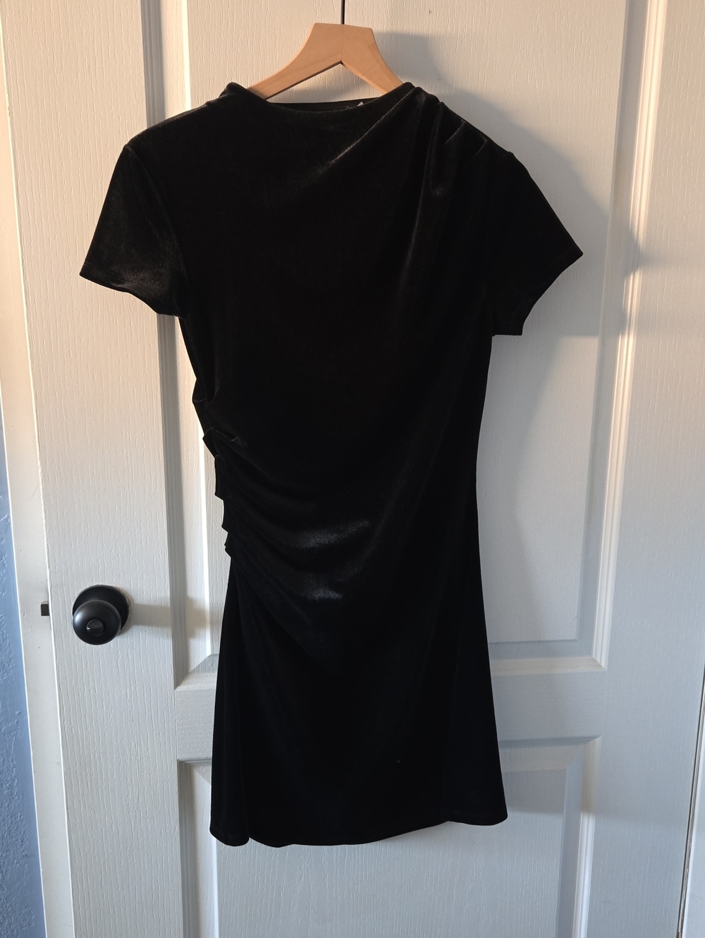 Black Velvet Mini Dress